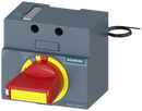 SIEMENS 3VA9137-0EK17 Front mounted rotary operator EMERG. OFF IEC IP30/40 24V DC illumination kit for 3VA5 125