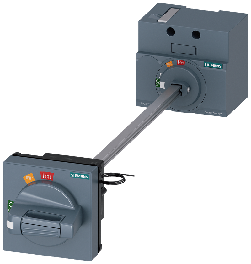 SIEMENS 3VA9137-0FK23 Door mounted rotary operator standard IEC IP65 with door interlocking for 3VA5 125