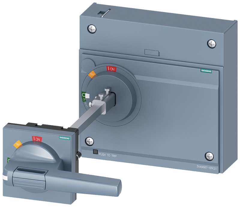 SIEMENS 3VA9687-0FK21 Door-coupling rotary operating mechanism standard, IEC IP65 with door interlock, accessory
