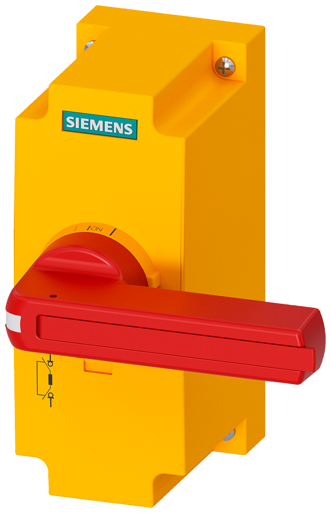 SIEMENS 3KF93012AA00 Accessories for 3KF size 3 direct op. mech.. red/yellow lockable in OFF position