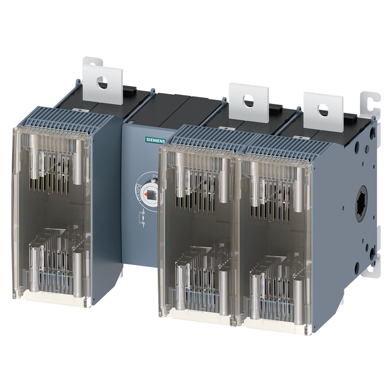 SIEMENS 3KF53630MF11 Switch disconnector with fuse 630 A, size 5, 3-pole for LV HRC fuse size 2