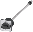 SIEMENS 3LD9343-4CA Door-coupling rotary operating mechanism, black 48x48 mm, front mounting