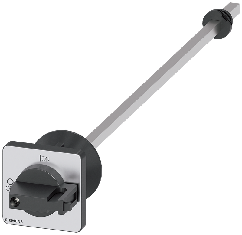 SIEMENS 3LD9343-4CA Door-coupling rotary operating mechanism, black 48x48 mm, front mounting