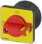 SIEMENS 3LD9343-5C selector switch, red / yellow 48x48 mm Front plate mounting Central hole mounting 22.5mm with coupling part for shaft 6x6 mm, accessory for Load di...