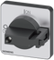 SIEMENS 3LD9343-6C selector switch, black 48x48 mm Front plate mounting Central hole mounting 22.5mm for shaft 6x6 mm, accessory for Load disconnector 3LD3