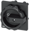 SIEMENS 3LD9344-4C Rotary operator, black 66x66 mm, floor mounting, center-hole mounting 22.5 mm