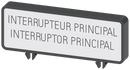 SIEMENS 3LD93462A Additional label, FR/ES Interrupteur General/ Interruptor Principal (10 units