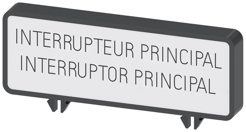 SIEMENS 3LD93462A Additional label, FR/ES Interrupteur General/ Interruptor Principal (10 units