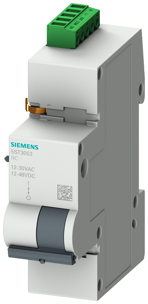SIEMENS 5ST3053 Remote operating mechanism basic, 30V AC, 48V DC for CB up to 4P, RCBO up to 3P