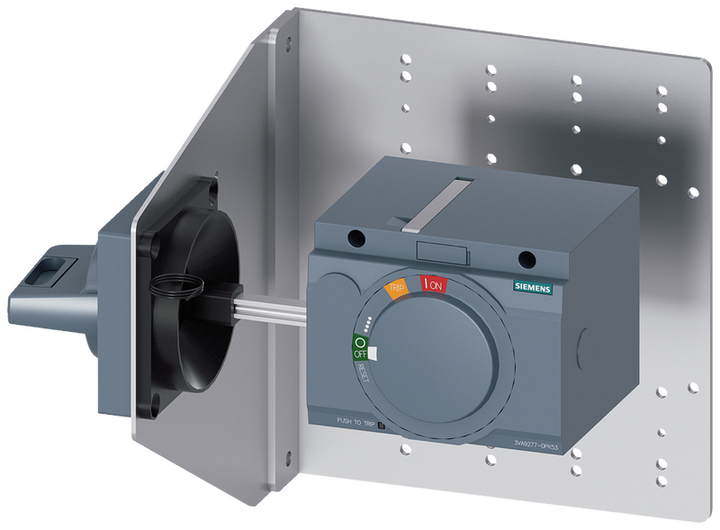 SIEMENS 3VA9277-0PK53 Side wall mounted rotary operator standard IEC IP65 mounting bracket for 3VA6 150/250 3VA5 250