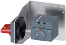 SIEMENS 3VA9137-0PK55 Side wall mounted rotary operator EMERG. OFF IEC IP65 with mounting bracket for 3VA5 125