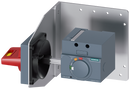 SIEMENS 3VA9137-0PK57 Side wall mounted rotary operator EMERG.-STOP IEC IP65 with mounting bracket for 3VA5 125