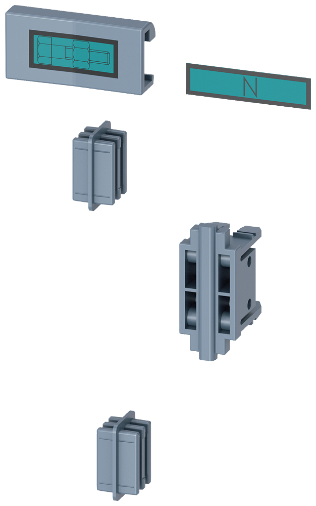 SIEMENS 3NP19211EC00 Assembly kit, for mechanical connection of 1-pole and 3-pole 3NP1