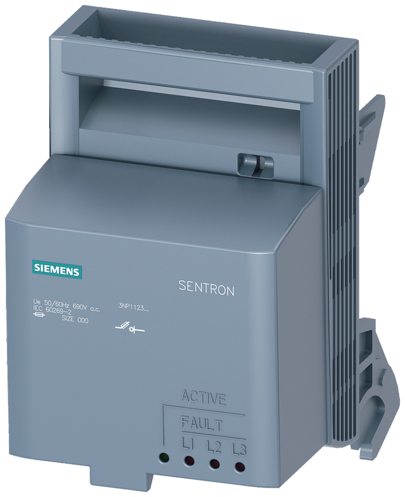 SIEMENS 3NP19231GB42 Fuse carrier with EFM15, for size NH000 3-pole, 190 - 690 V AC (L-N) accessory