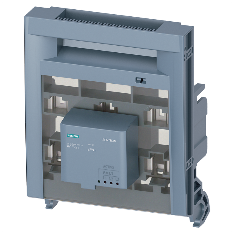 SIEMENS 3NP19531GB45 Fuse carrier with EFM15, for size NH2 3-pole, 220 - 440 V DC, accessory