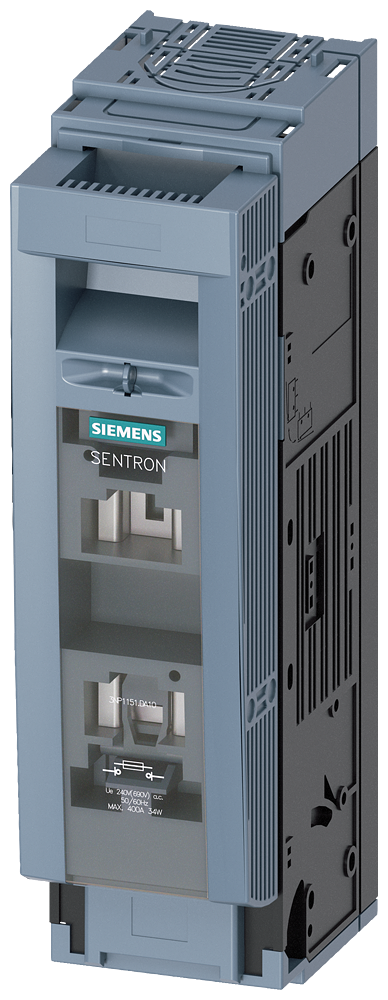 SIEMENS 3NP11511DA10 SENTRON, 3NP1 fuse switch disconnector, 1-pole, NH2, 400 A