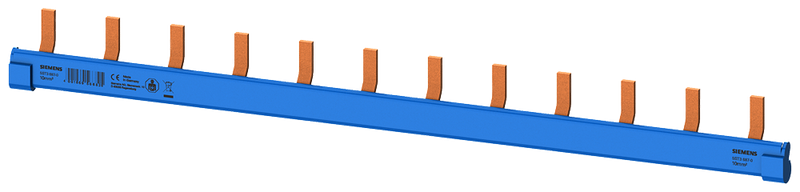 SIEMENS 5ST36870 Compact pin busbar, 10 mm2 N (color blue) 12x MCB 1/N, 1 MW, finger-safe
