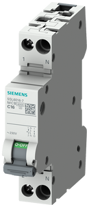 SIEMENS 5SL6006-7 Miniature circuit breaker 230 V 6 kA, 1+N-pole/1 MW C6
