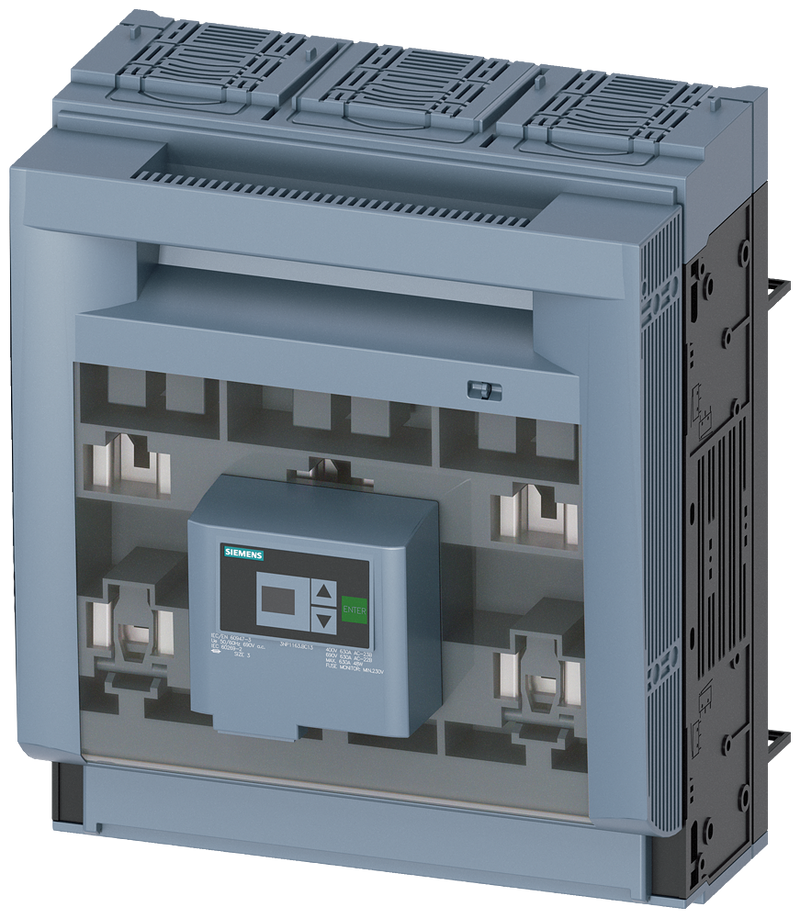 SIEMENS 3NP11631BC13 SENTRON, 3NP1 fuse switch disconnector, 3-pole, NH3, 630 A