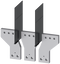 SIEMENS 3VA96030QC00 Front bus connectors broadened, 3 units, accessory for: 3VA15/25 1000