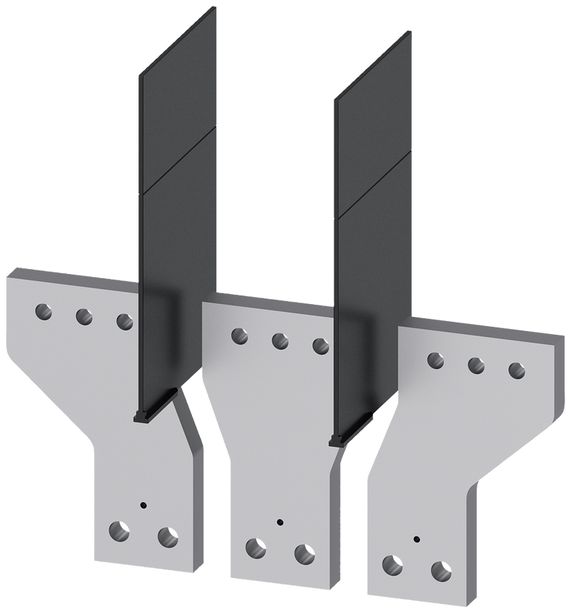 SIEMENS 3VA96030QC00 Front bus connectors broadened, 3 units, accessory for: 3VA15/25 1000