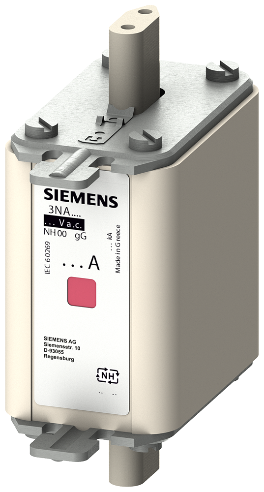 SIEMENS 3NA7832 LV HRC fuse link, NH00, In: 125 A, gG, Un AC: 500 V, Un DC: 250 V