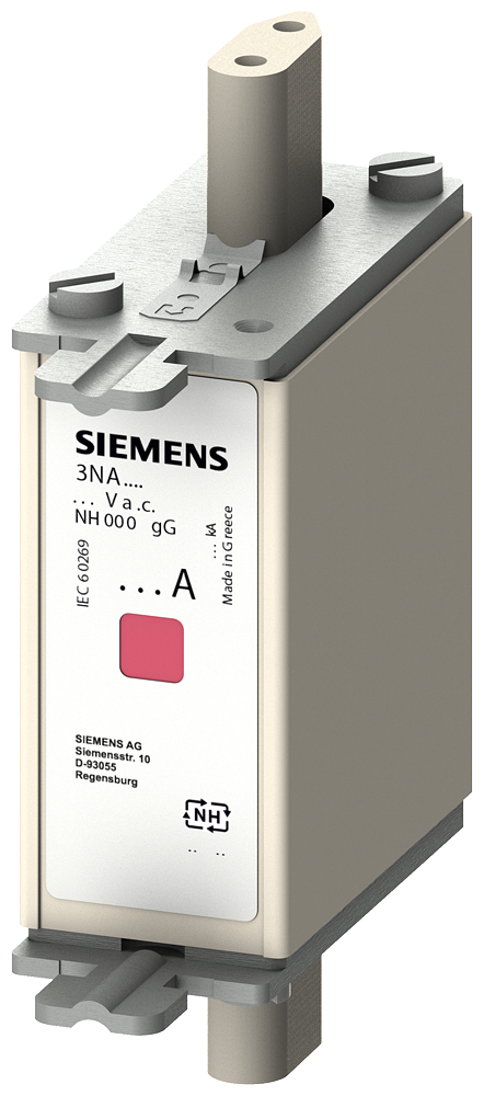 SIEMENS 3NA7810 LV HRC fuse link, NH000, In: 25 A, gG, Un AC: 500 V, Un DC: 250 V