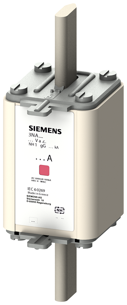 SIEMENS 3NA7140 LV HRC fuse link, NH1, In: 200 A, gG, Un AC: 500 V, Un DC: 440 V