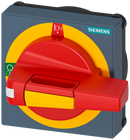 SIEMENS 8UD17712CD05 Handle with masking plate EMERGENCY OFF with lighting, size 75 x 75, for shaft 8x 8