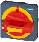 SIEMENS 8UD17312AF05 Handle with masking plate EMERGENCY OFF, size 75x 75, for shaft 8x 8, Test-0-I