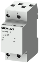 SIEMENS 3NW7023 SENTRON, cylindrical fuse holder, 10 x 38 mm, 2-pole, In: 32 A, Un AC: 690 V
