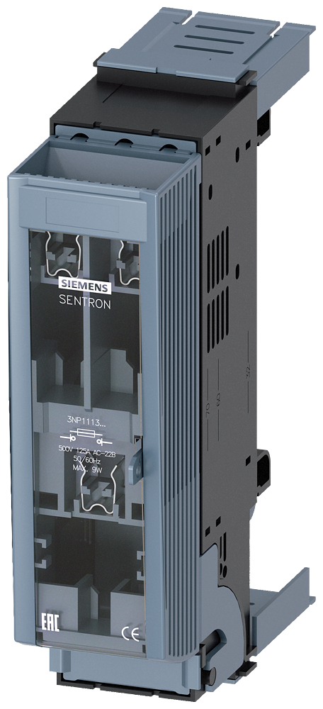 SIEMENS 3NP11131BC26 SENTRON, 3NP1 fuse switch disconnector, 3-pole, NH000 narrow, 125 A
