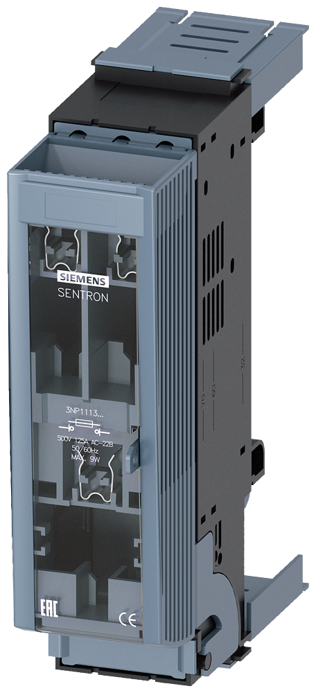 SIEMENS 3NP11132BC20 SENTRON, 3NP1 fuse switch disconnector, 3-pole, NH000 narrow, 125 A