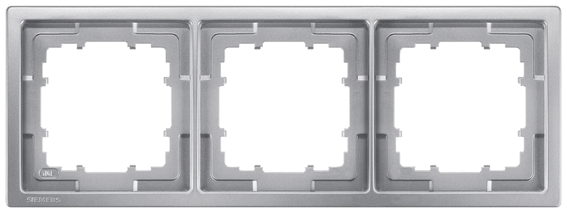 SIEMENS 5TG1323-1 DELTA style platinum metallic frame, triple