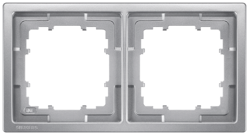SIEMENS 5TG1322-1 DELTA style platinum metallic frame, double