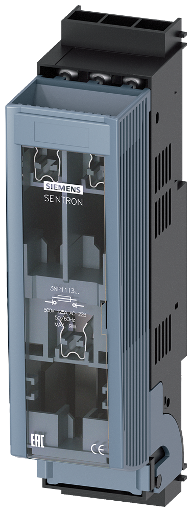 SIEMENS 3NP11131CA20 SENTRON, 3NP1 fuse switch disconnector, 3-pole, NH000 narrow, 125 A