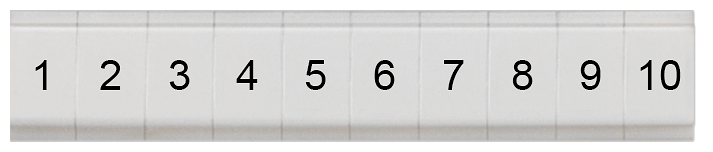 SIEMENS 8WH8121-0AB05 Labeling plates 3.5 mm, flat, longitudinal, 1-10