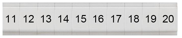 SIEMENS 8WH8121-0AB15 Labeling plates 3.5 mm, flat, longitudinal, 11-20