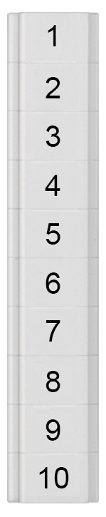 SIEMENS 8WH8141-0AB05 Labeling plates 3.5 mm, flat, transverse, 1-10