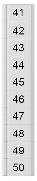 SIEMENS 8WH8141-0AB45 Labeling plates 3.5 mm, flat, transverse, 41-50