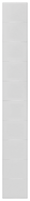 SIEMENS 8WH8140-4XA05 Labeling plate, front, width: 8.2 mm, snap-on mounting, white, 6 mm2