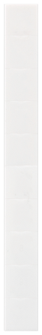 SIEMENS 8WH8140-5XA05 Labeling plate, front, width: 10.2 mm, snap-on mounting, white, 10/16 mm2