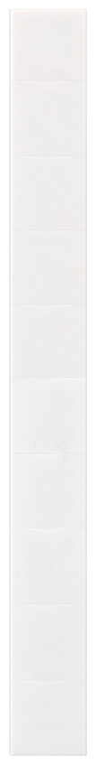 SIEMENS 8WH8140-5XA05 Labeling plate, front, width: 10.2 mm, snap-on mounting, white, 10/16 mm2
