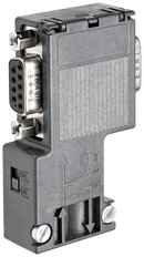 SIEMENS 6AG1972-0BB12-2XA0 SIPLUS DP PROFIBUS plug with R - with PG - 90 degrees based on 6ES7972-0BB12-0XA0 with conformal coating, -25…+70 °C, connection plug for PROFIBUS ...