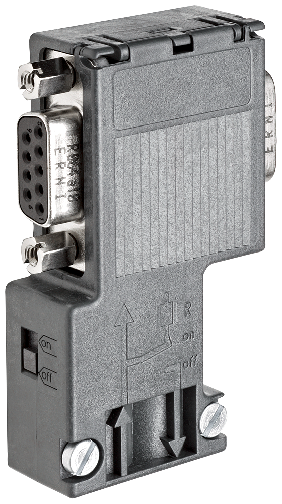SIEMENS 6AG1972-0BB12-2XA0 SIPLUS DP PROFIBUS plug with R - with PG - 90 degrees based on 6ES7972-0BB12-0XA0 with conformal coating, -25…+70 °C, connection plug for PROFIBUS ...