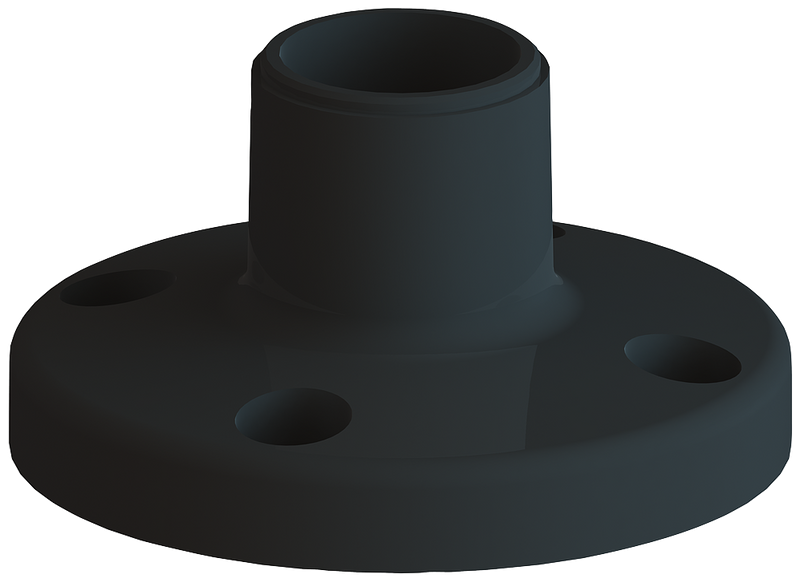 SIEMENS 8WD4208-0DE Foot (single), plastic for floor mounting, accessory for signaling columns 8WD42, D=50 mm
