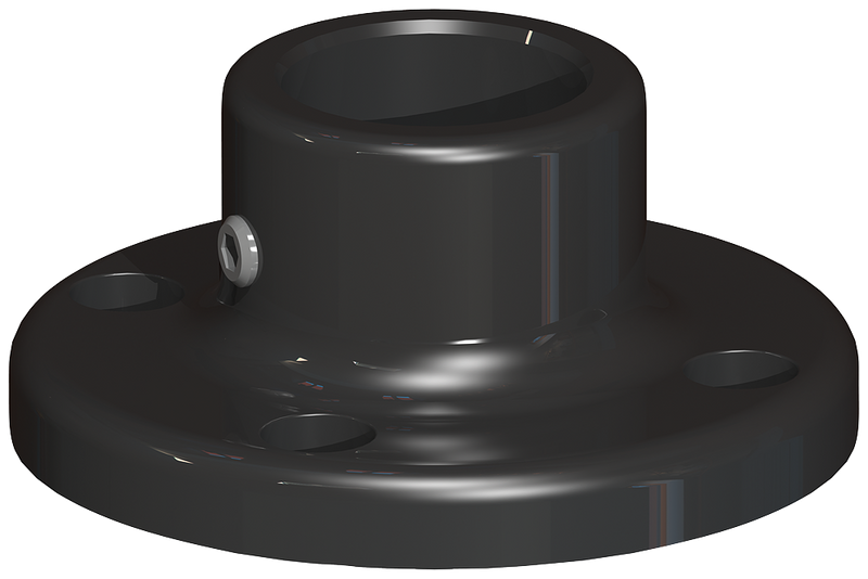 SIEMENS 8WD4308-0DC Foot (individual), cast iron for pipe mounting, pipe lengths &gt; 400 mm, accessory for signaling columns
