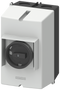 SIEMENS 3RV1923-1DA01 Cast aluminum enclosures for surface mounting IP65, installation width: 72 mm, PE terminal for circuit breaker S0