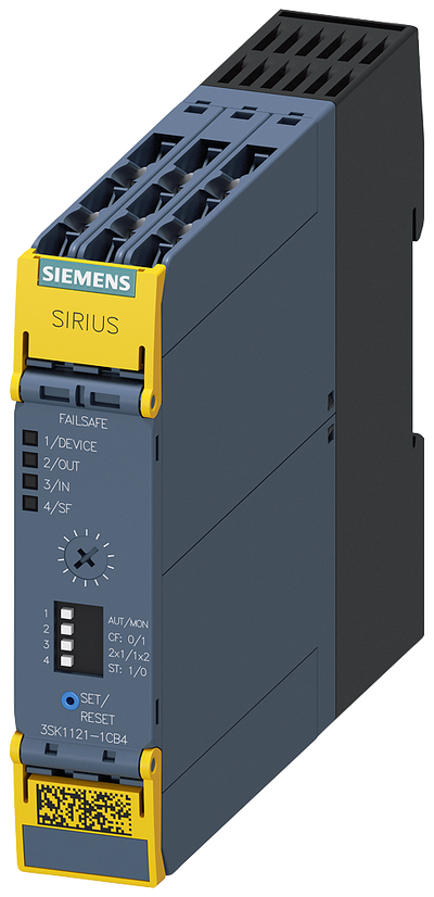 SIEMENS 3SK1121-1CB42 SIRIUS safety relay basic unit, advanced series, time delay 0.5-30 s