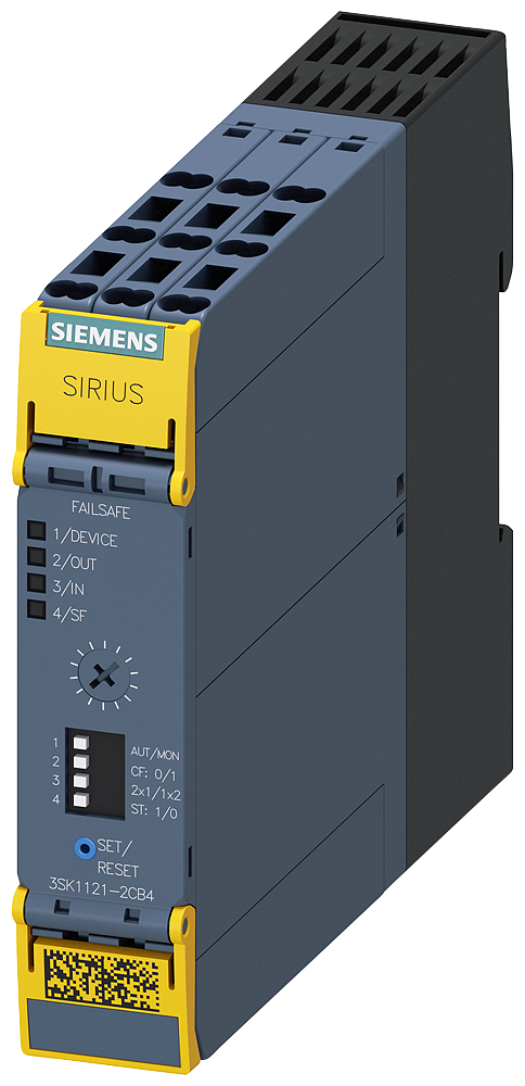 SIEMENS 3SK1121-2CB41 SIRIUS safety relay basic unit, advanced series, time delay 0.05-3 s